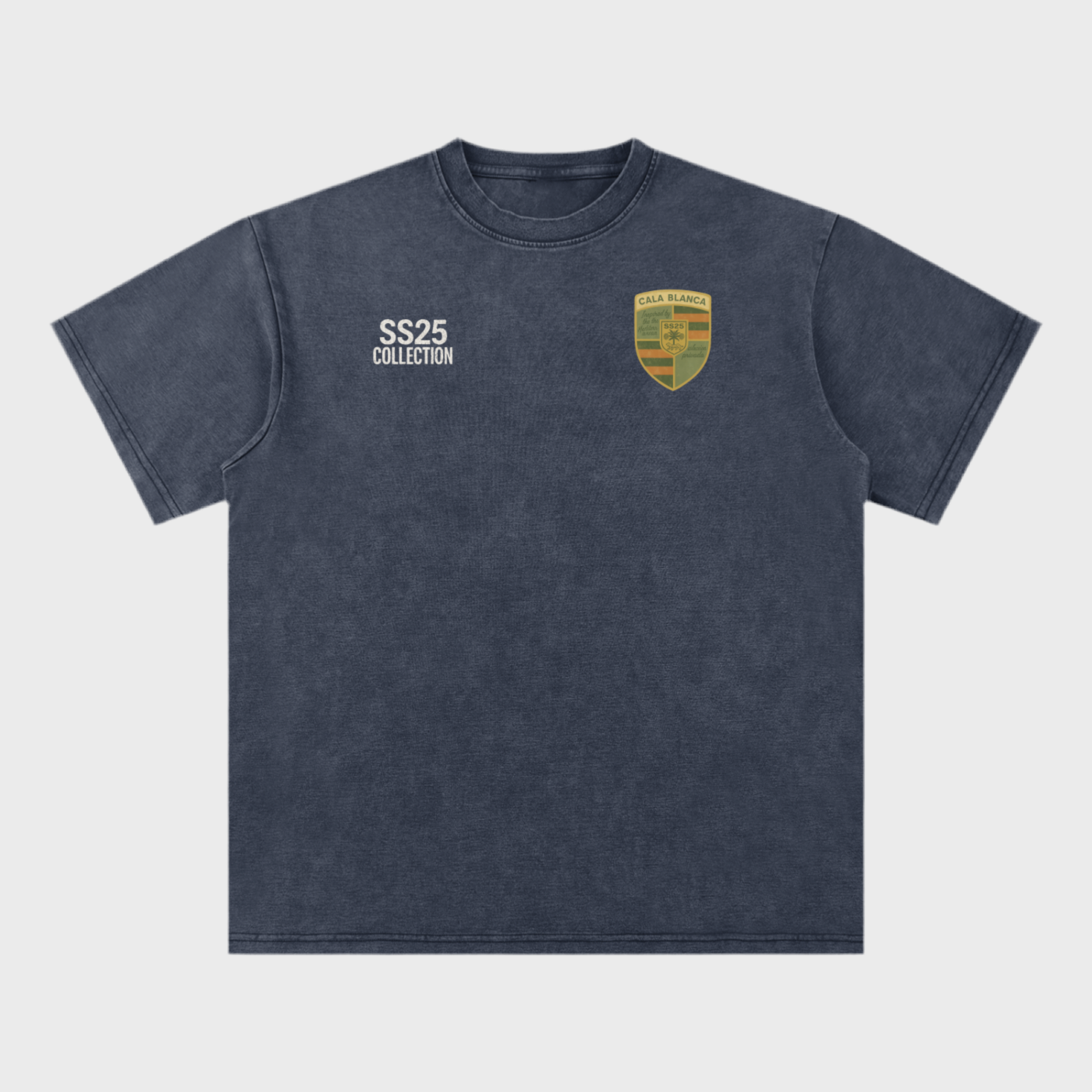 Porsche Navy Washed Camiseta
