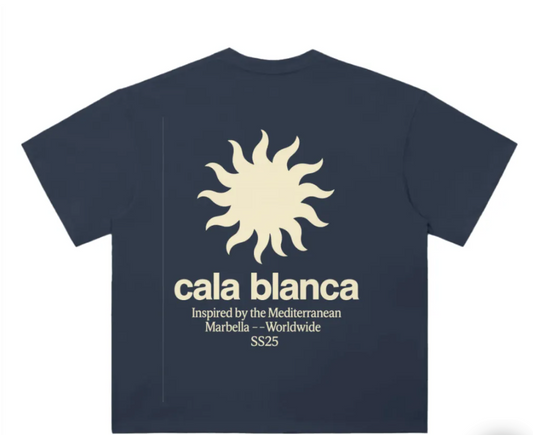 Navy Sun Cala Blanca Camiseta