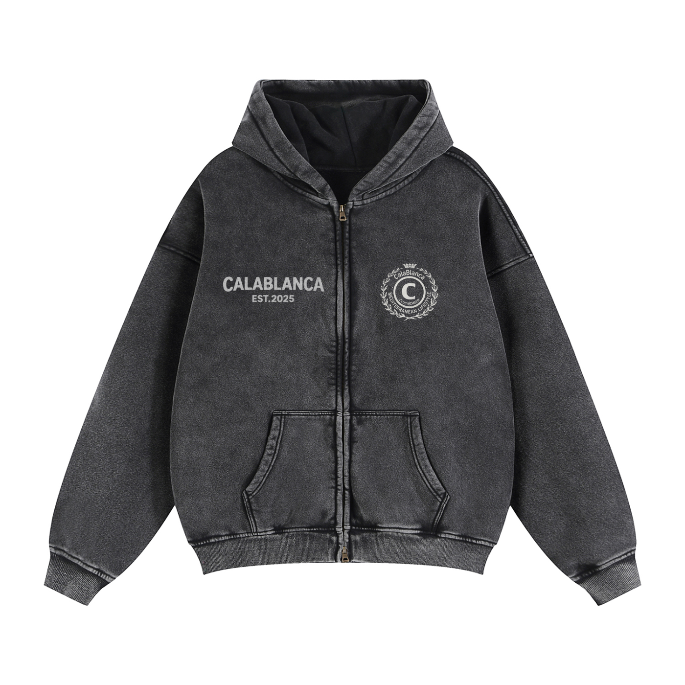 Archive Cala Blanca Washed Zip-Up